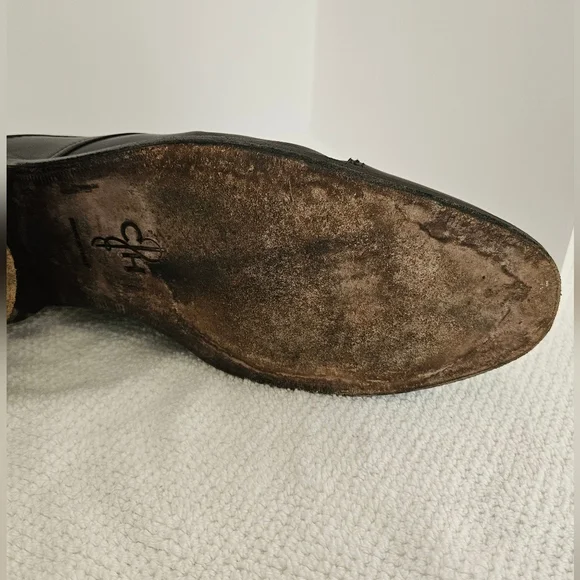 Cole Haan Black Lace Up 9.5 Mens Dress Shoes Tap Toe Nike Air Heel Made … - Picture 16 of 16